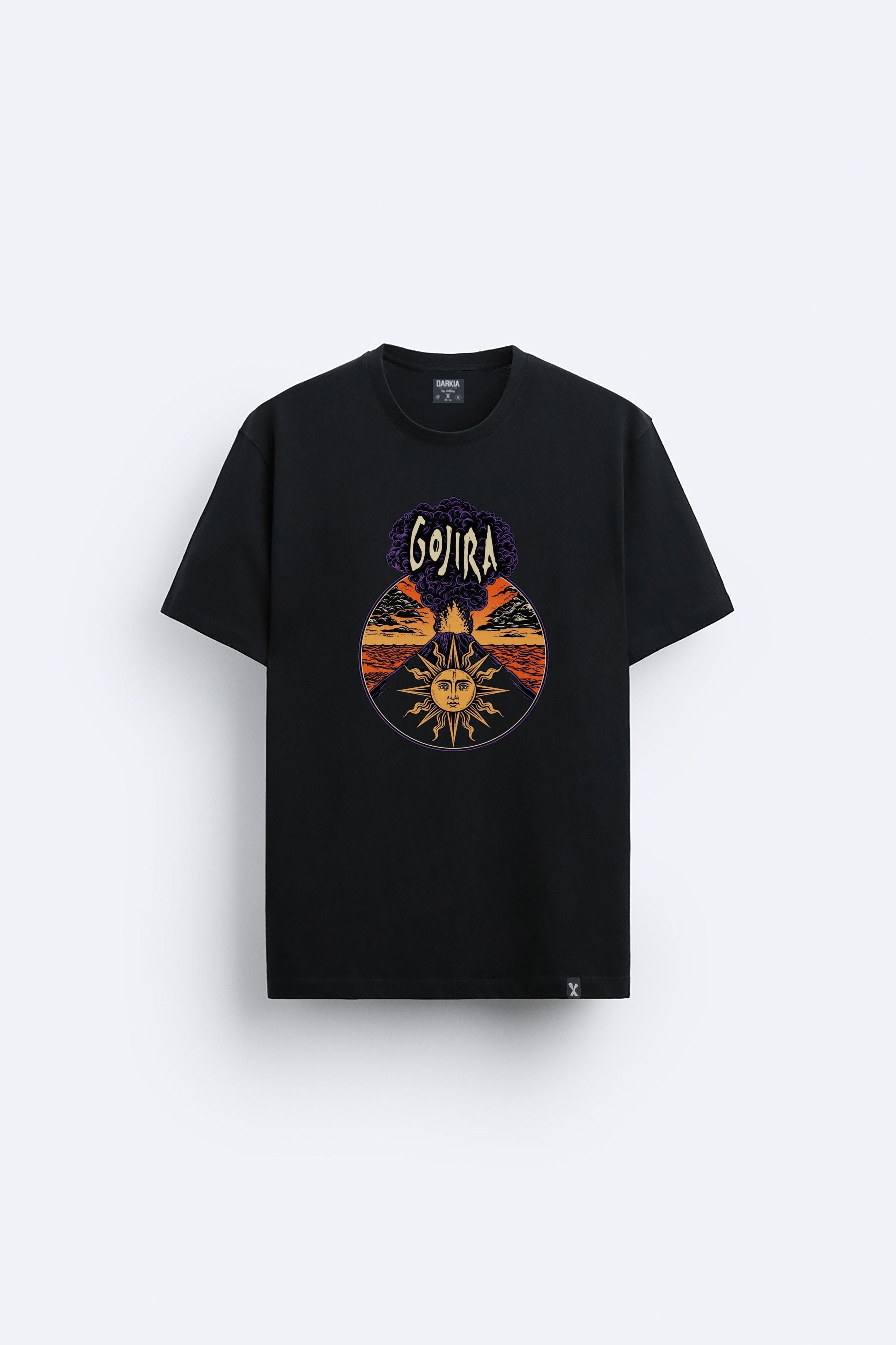 Gojira baskılı regular tişört
