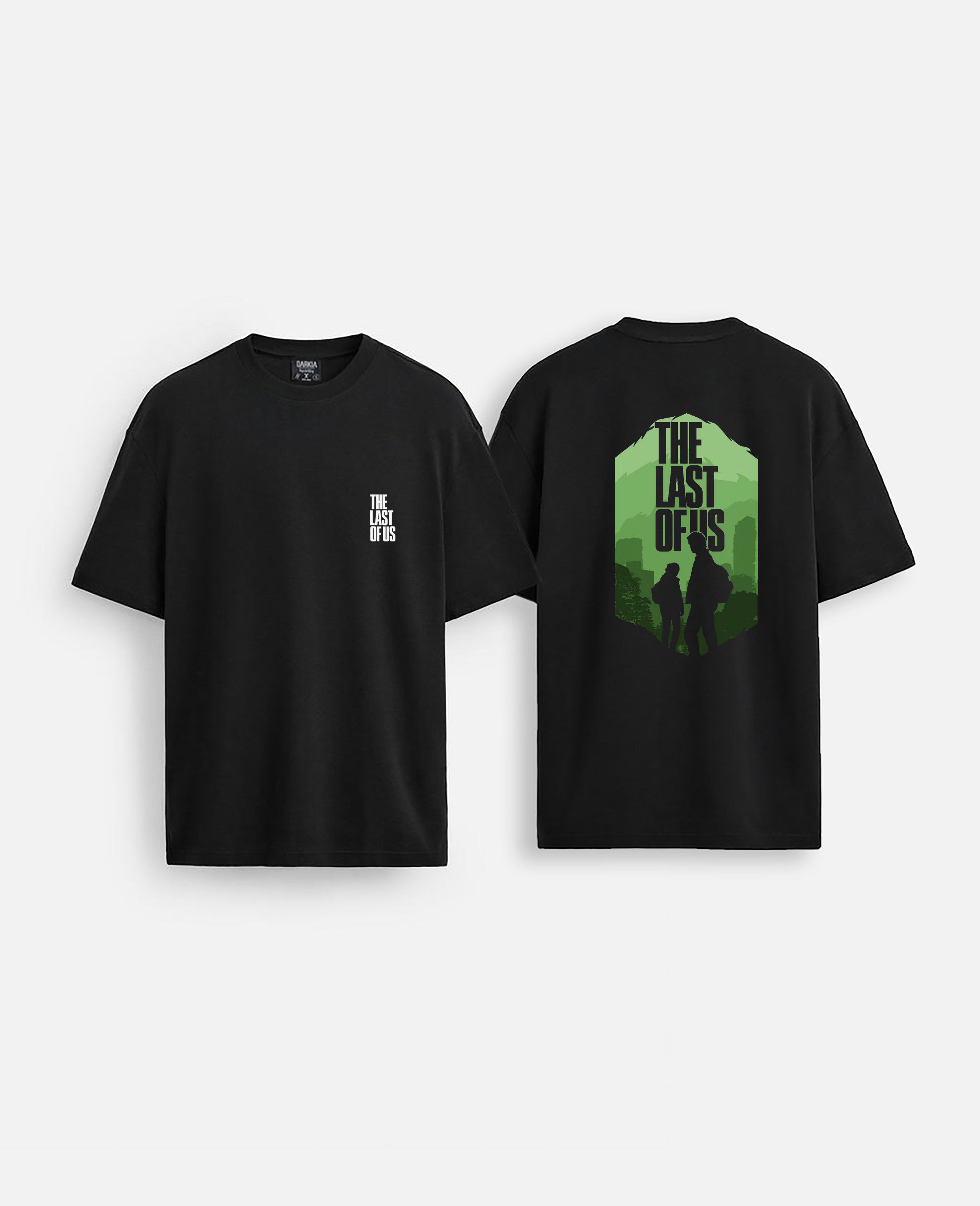 Last of us baskılı oversize tişört