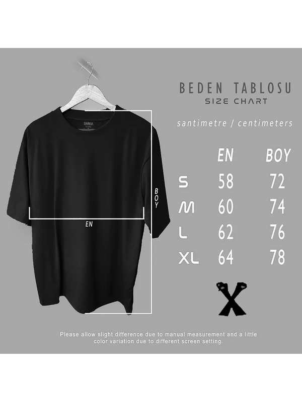 retro baskılı oversize tişört