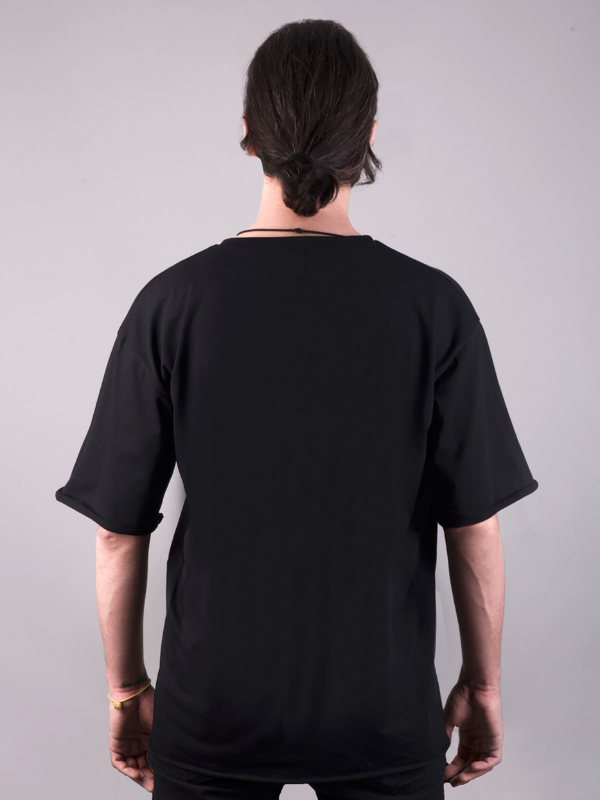 rock baskılı oversize tişört