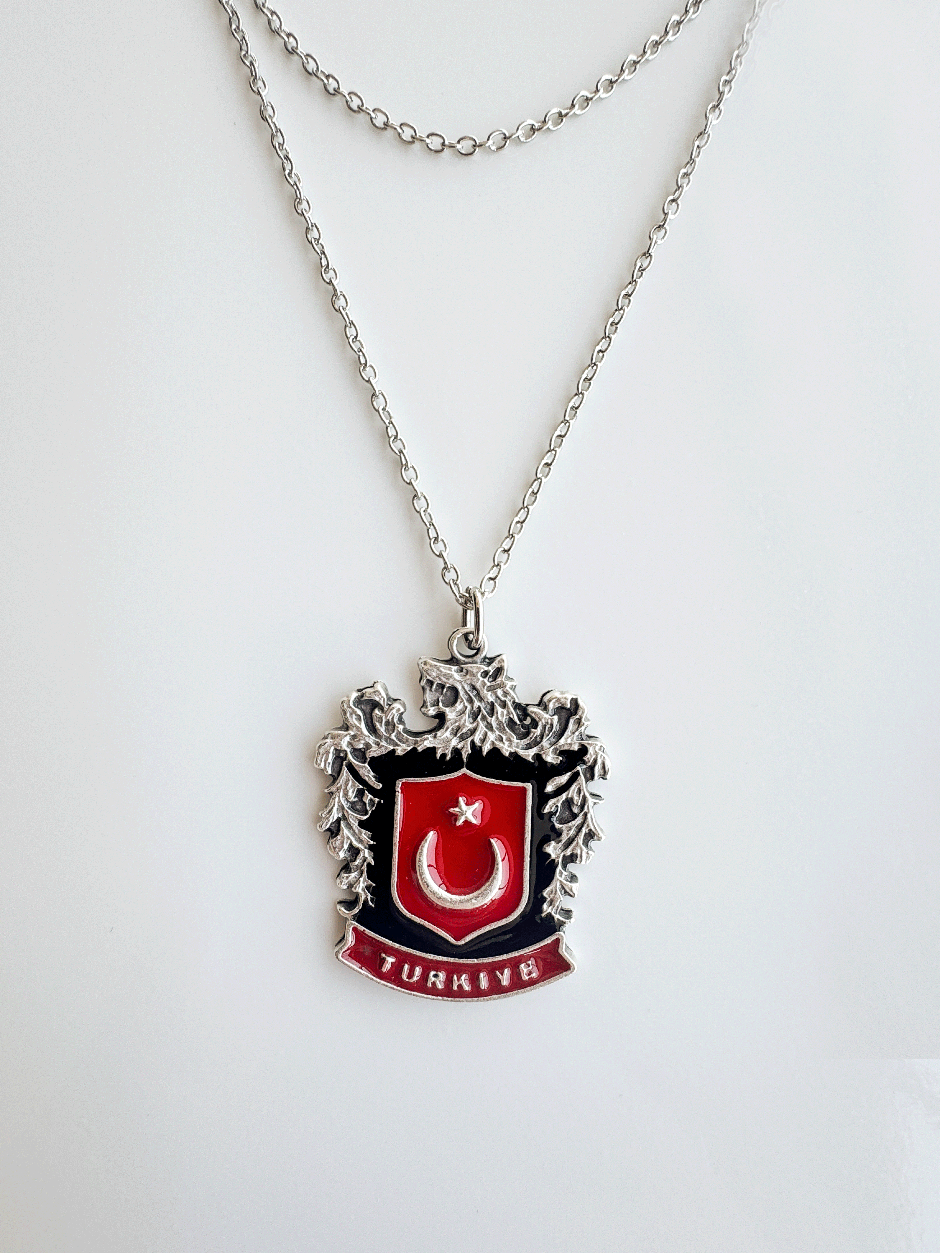 Türk Bozkurt Zincir Kolye