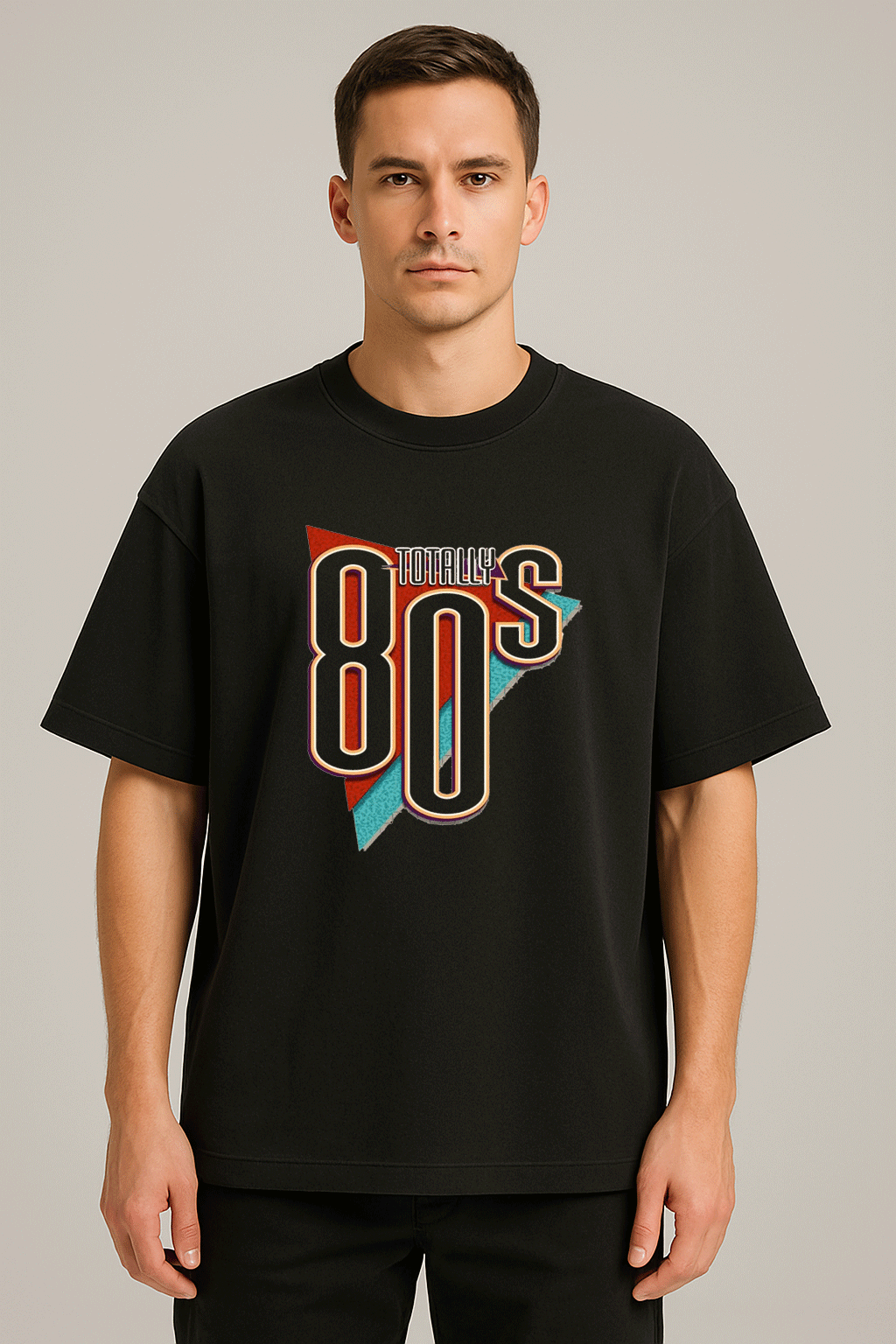 vintage baskılı oversize tişört