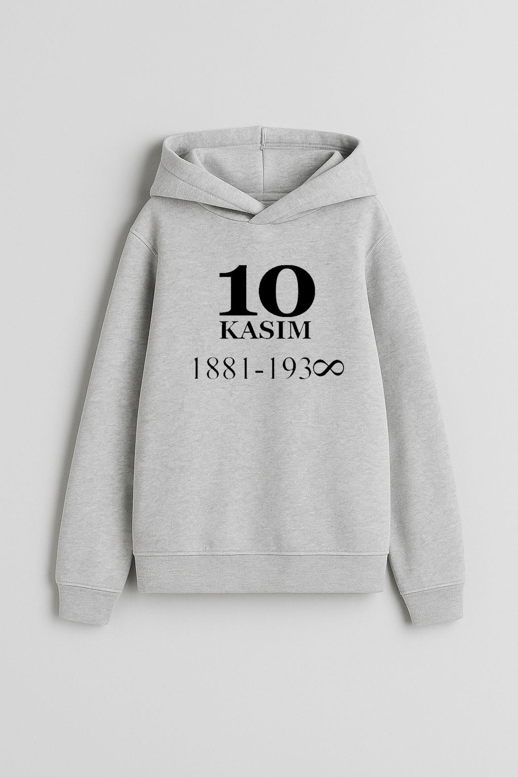 10 Kasım Mustafa Kemal Atatürk Baskılı Kapşonlu Sweatshirt