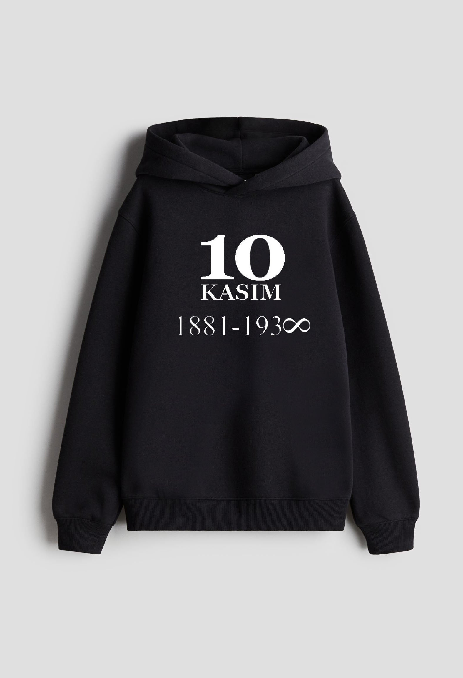 10 Kasım Mustafa Kemal Atatürk Baskılı Kapşonlu Sweatshirt