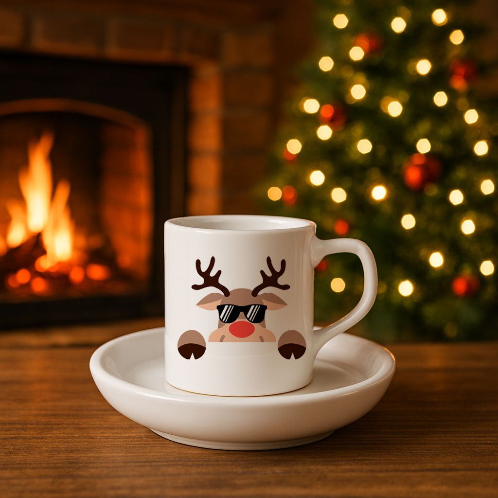 Yılbaşı Baskılı Türk Kahvesi Fincanı