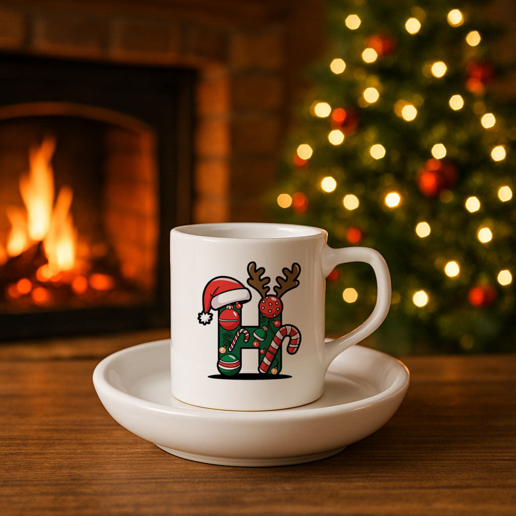 Yılbaşı Baskılı Türk Kahvesi Fincanı