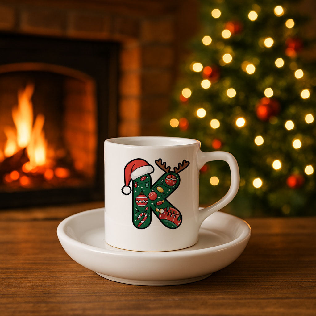 Yılbaşı Baskılı Türk Kahvesi Fincanı