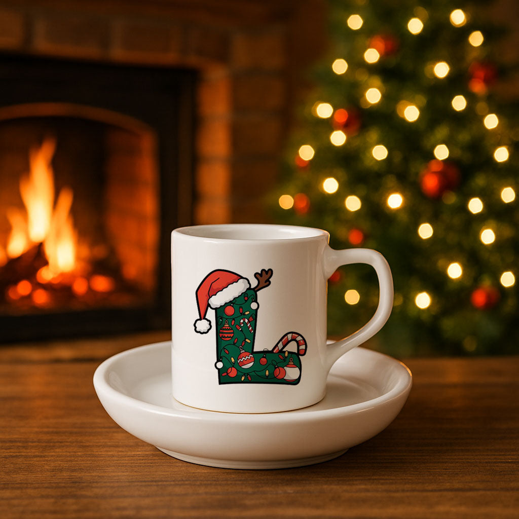 Yılbaşı Baskılı Türk Kahvesi Fincanı