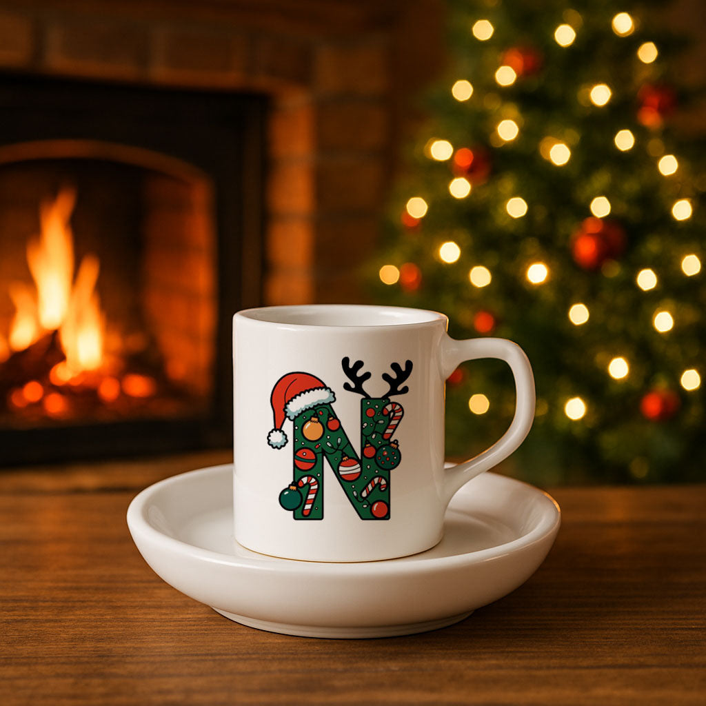 Yılbaşı Baskılı Türk Kahvesi Fincanı