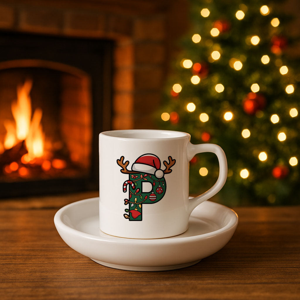 Yılbaşı Baskılı Türk Kahvesi Fincanı