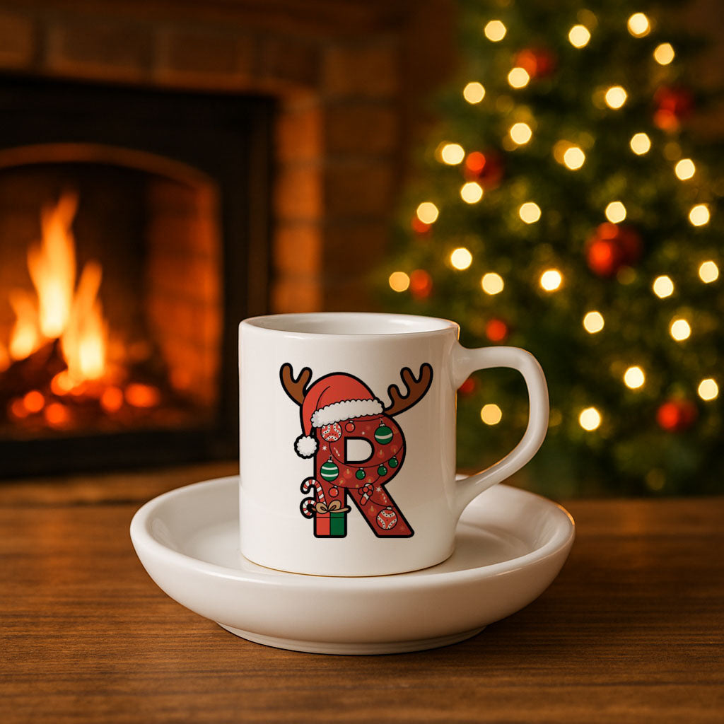 Yılbaşı Baskılı Türk Kahvesi Fincanı