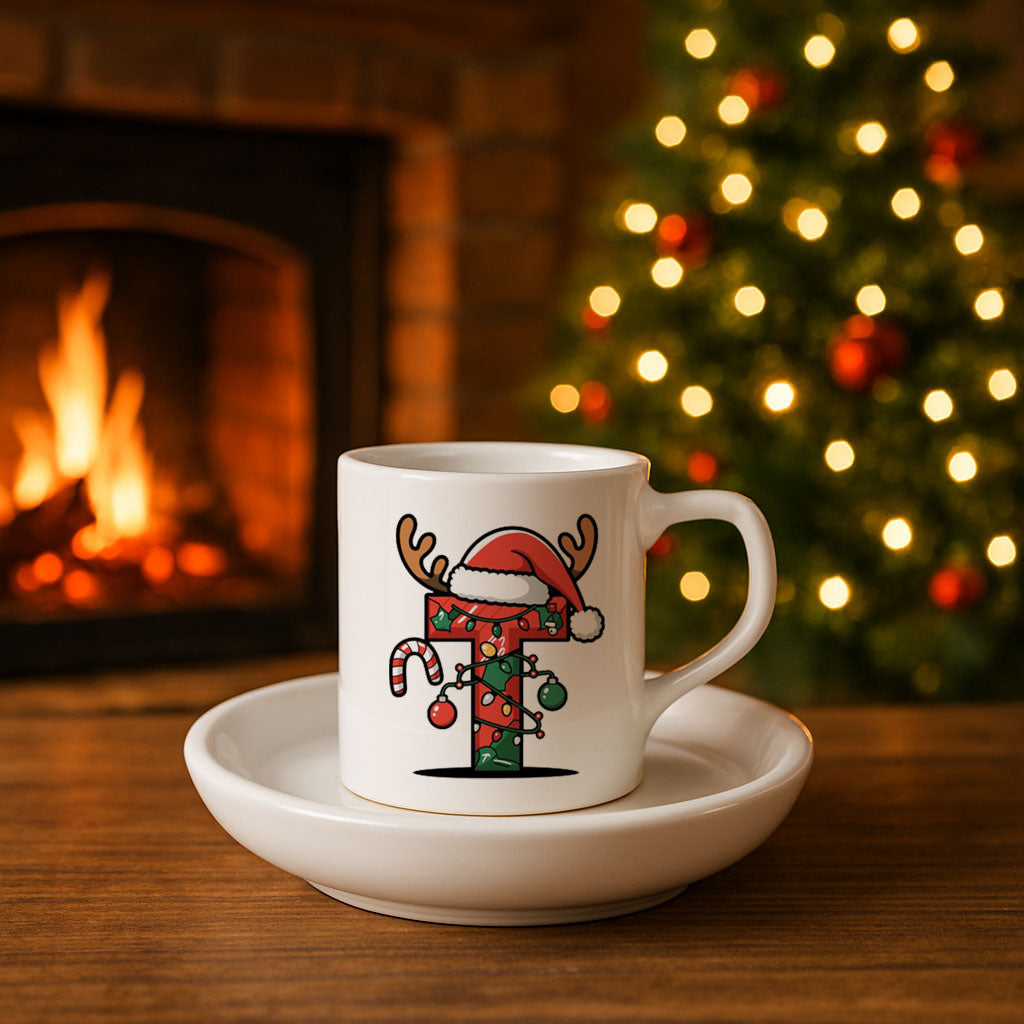 Yılbaşı Baskılı Türk Kahvesi Fincanı