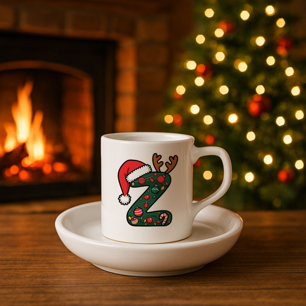 Yılbaşı Baskılı Türk Kahvesi Fincanı