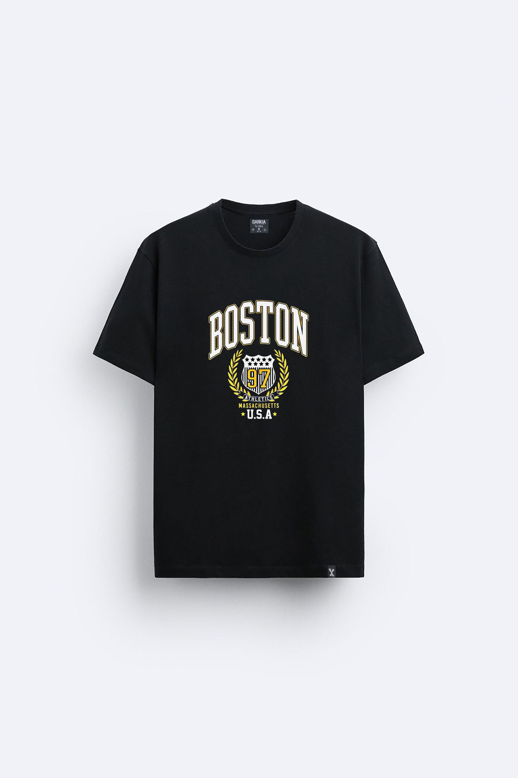 Boston baskılı regular tişört