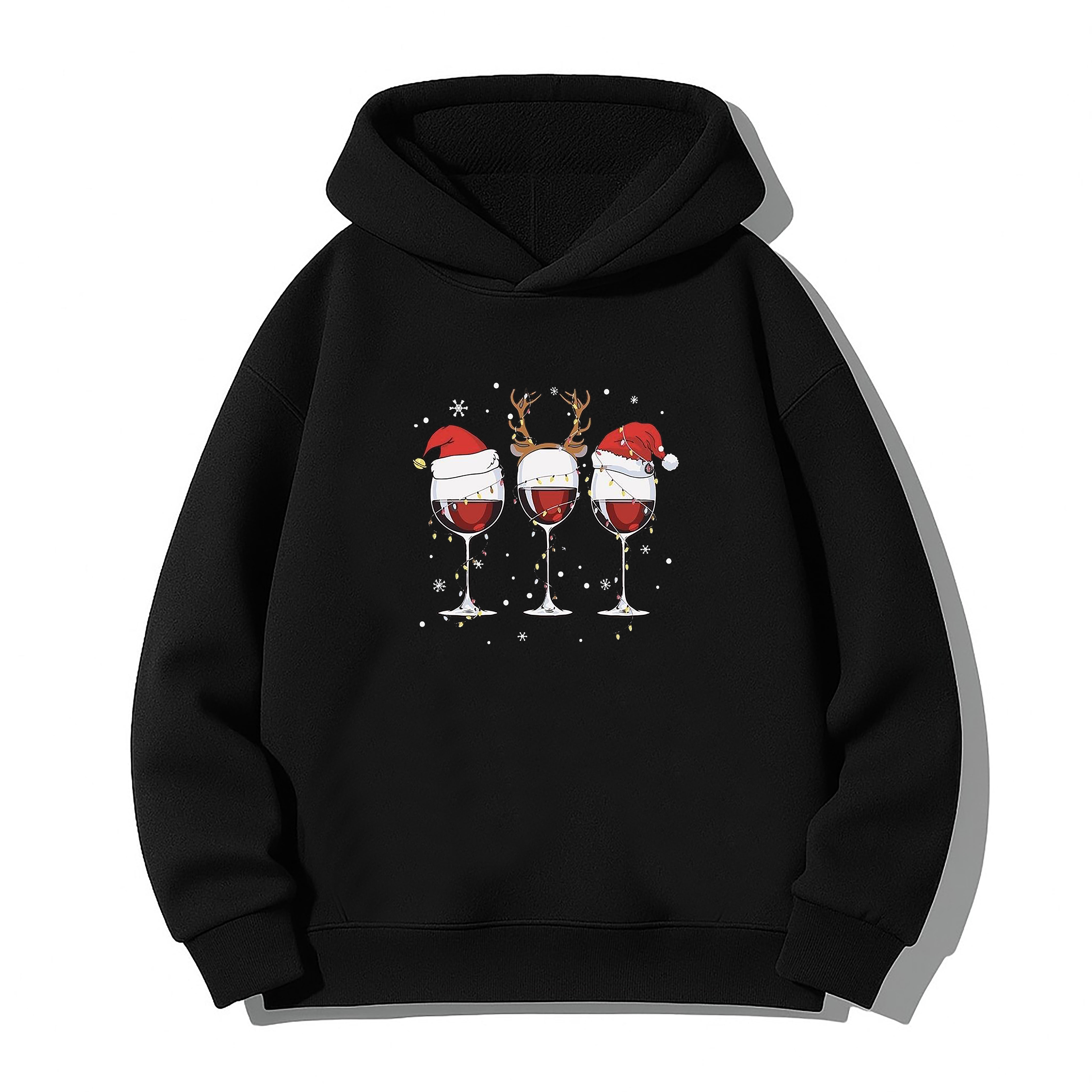 Yılbaşı Baskılı Sweatshirt Hoodie