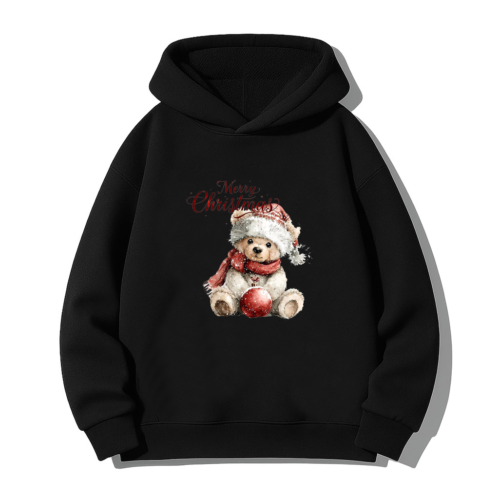 Yılbaşı Baskılı Sweatshirt Hoodie