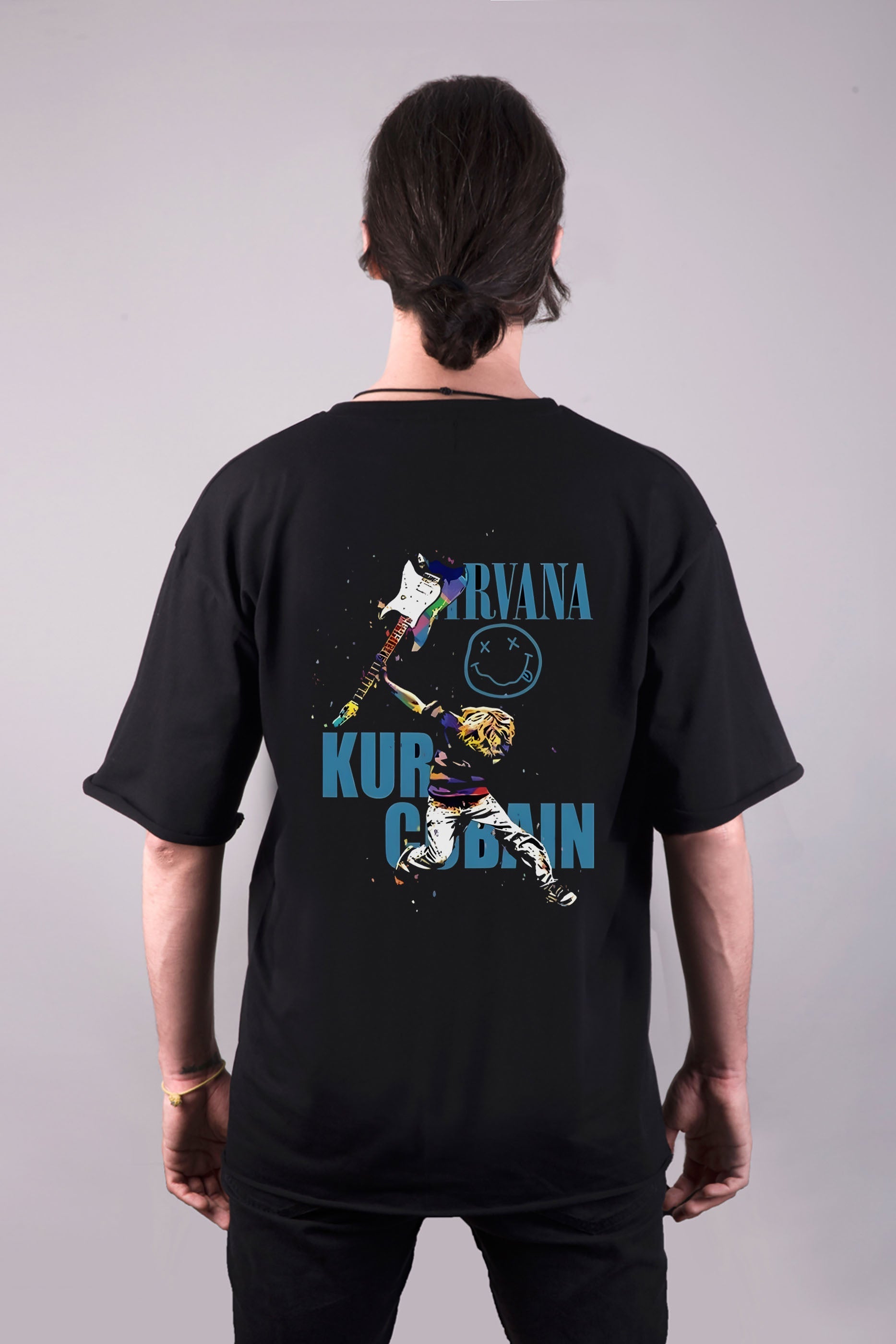 Nirvana baskılı oversize tişört