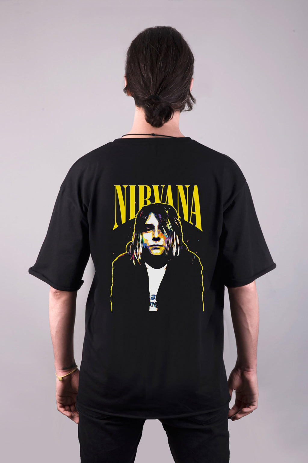 Nirvana baskılı oversize tişört