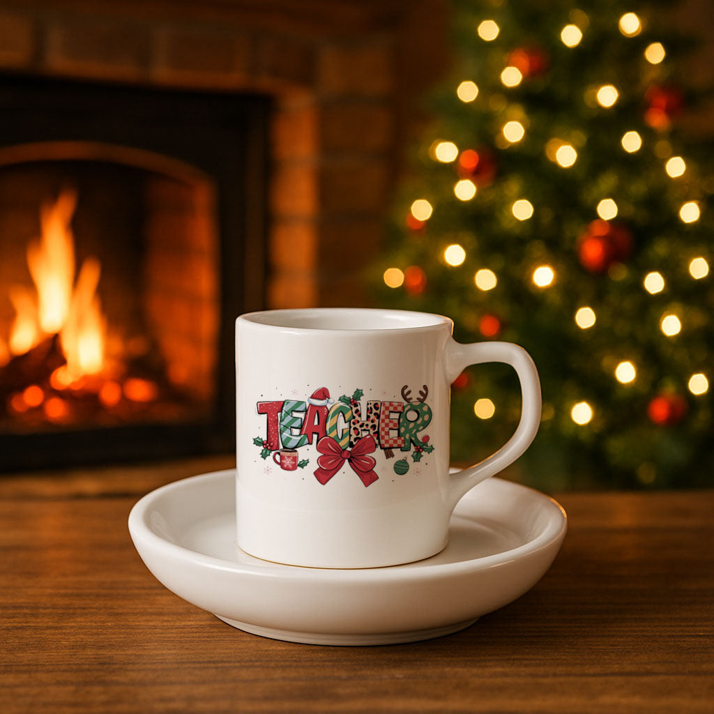 Yılbaşı Baskılı Türk Kahvesi Fincanı