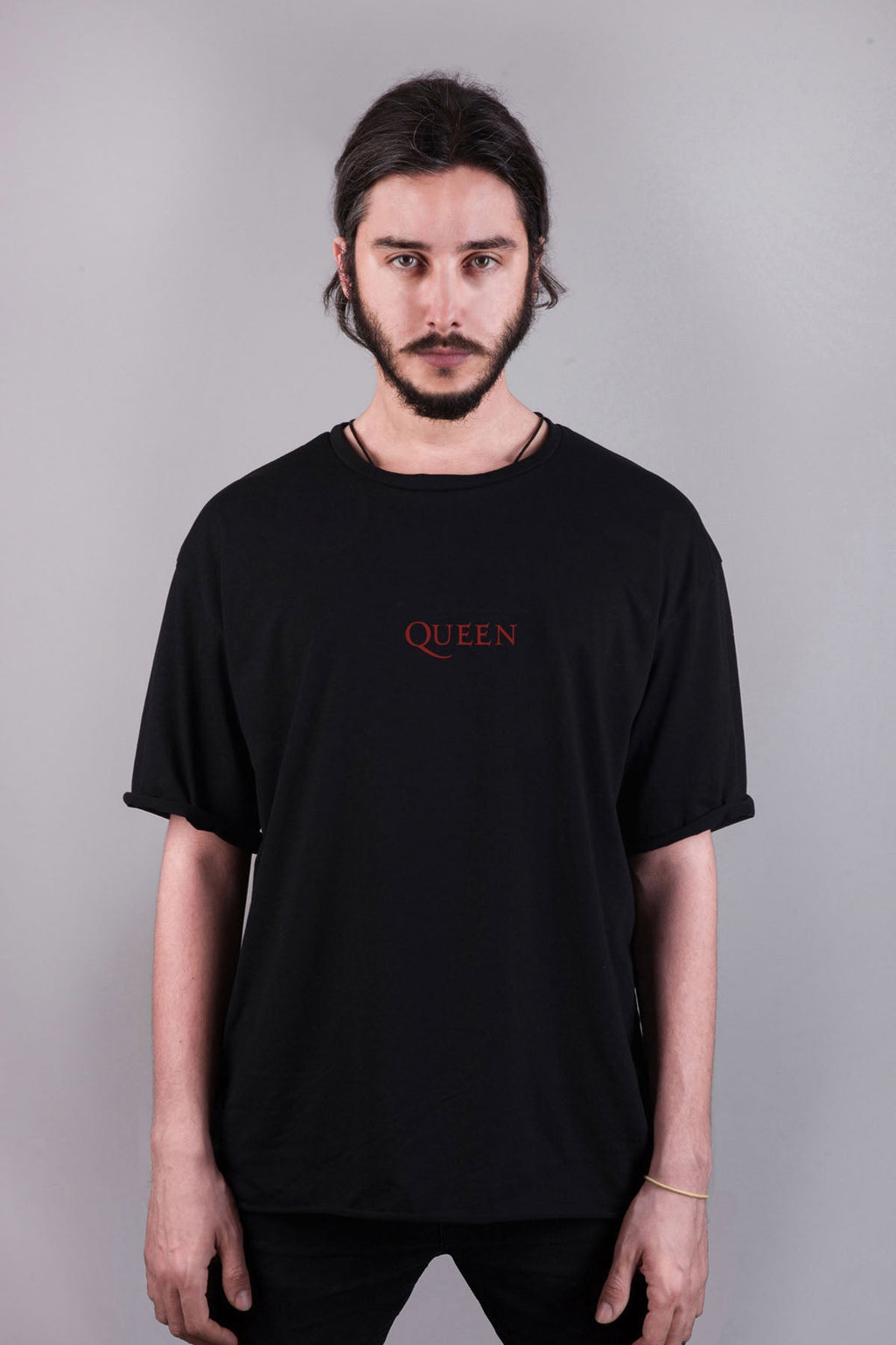 Queen baskılı oversize tişört