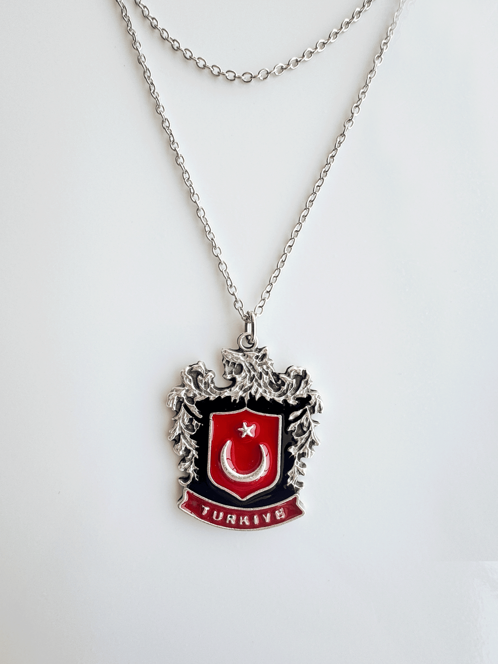 Türk Bozkurt Zincir Kolye