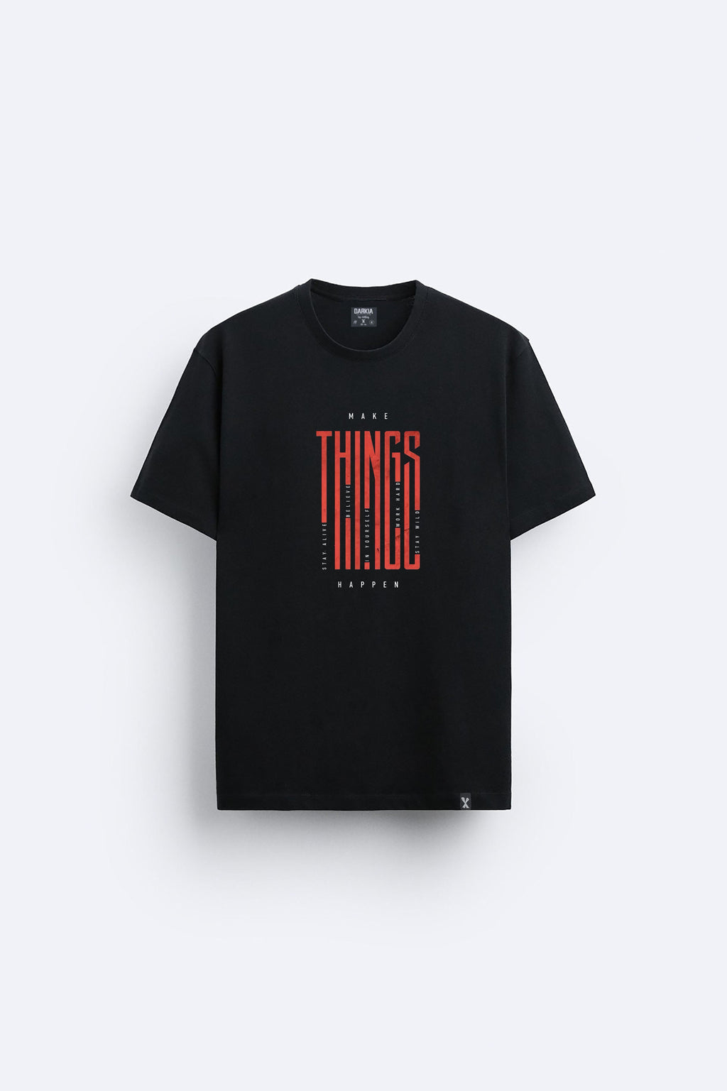 Minimal baskılı regular tişört