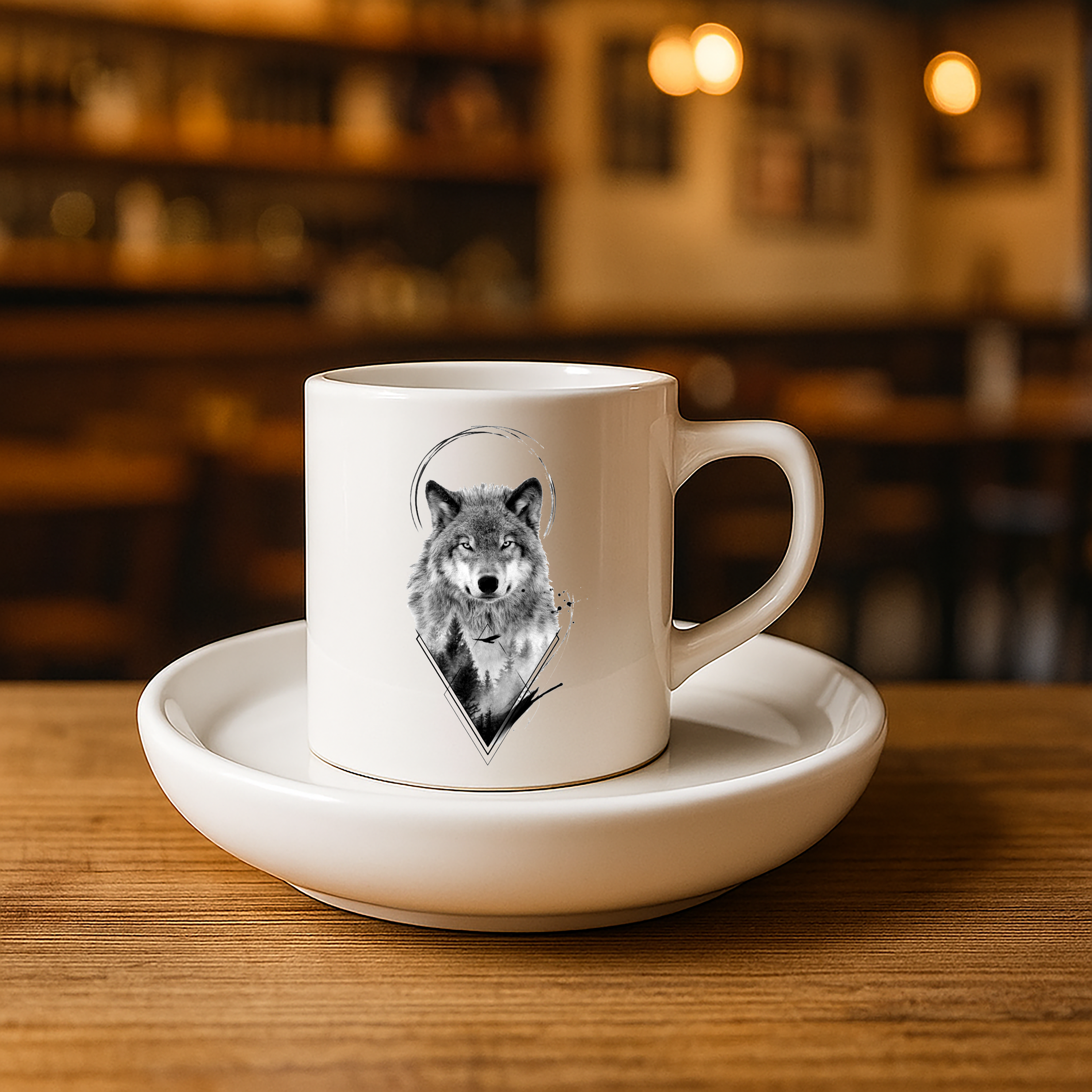 Türk Baskılı Türk Kahvesi Fincanı