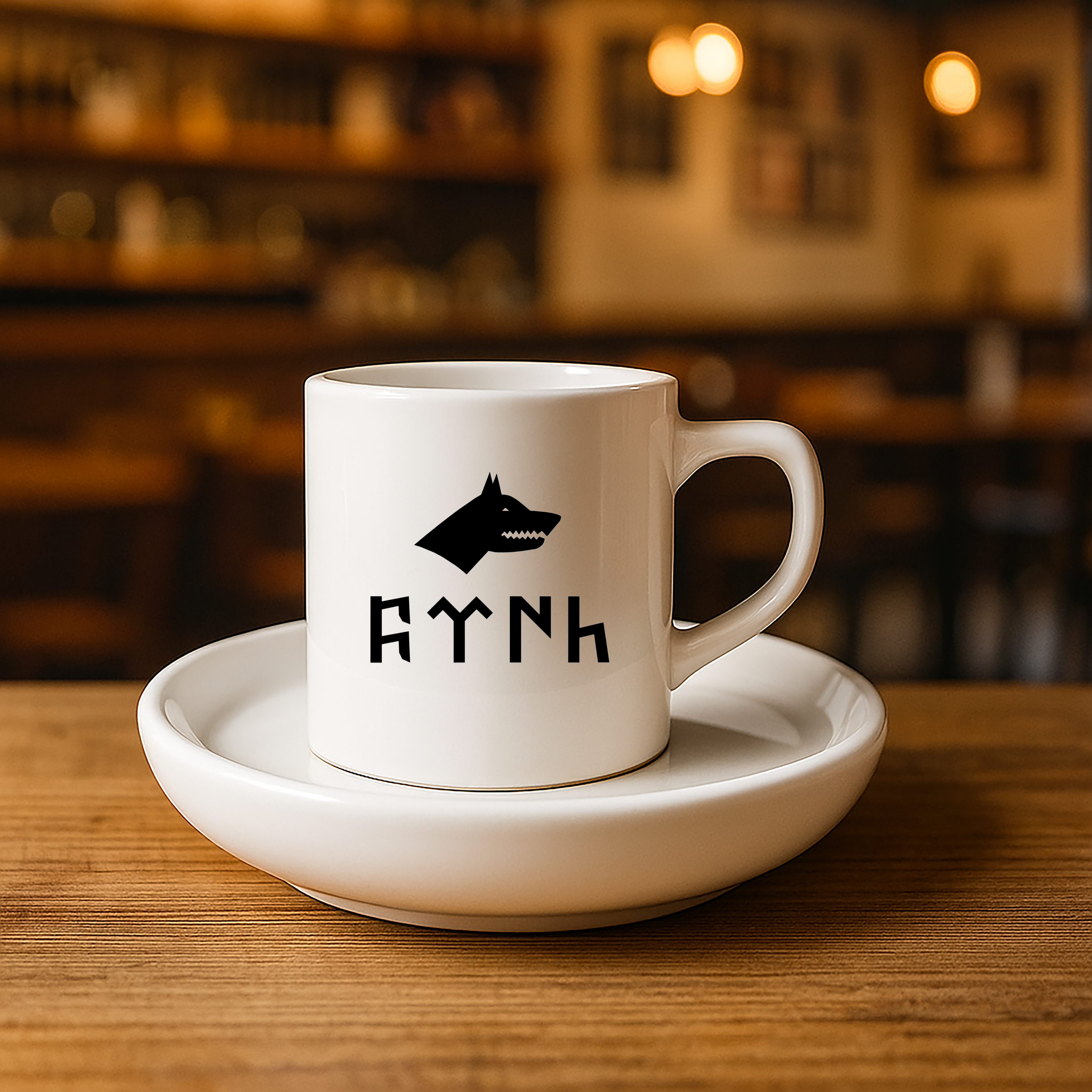 Türk Baskılı Türk Kahvesi Fincanı