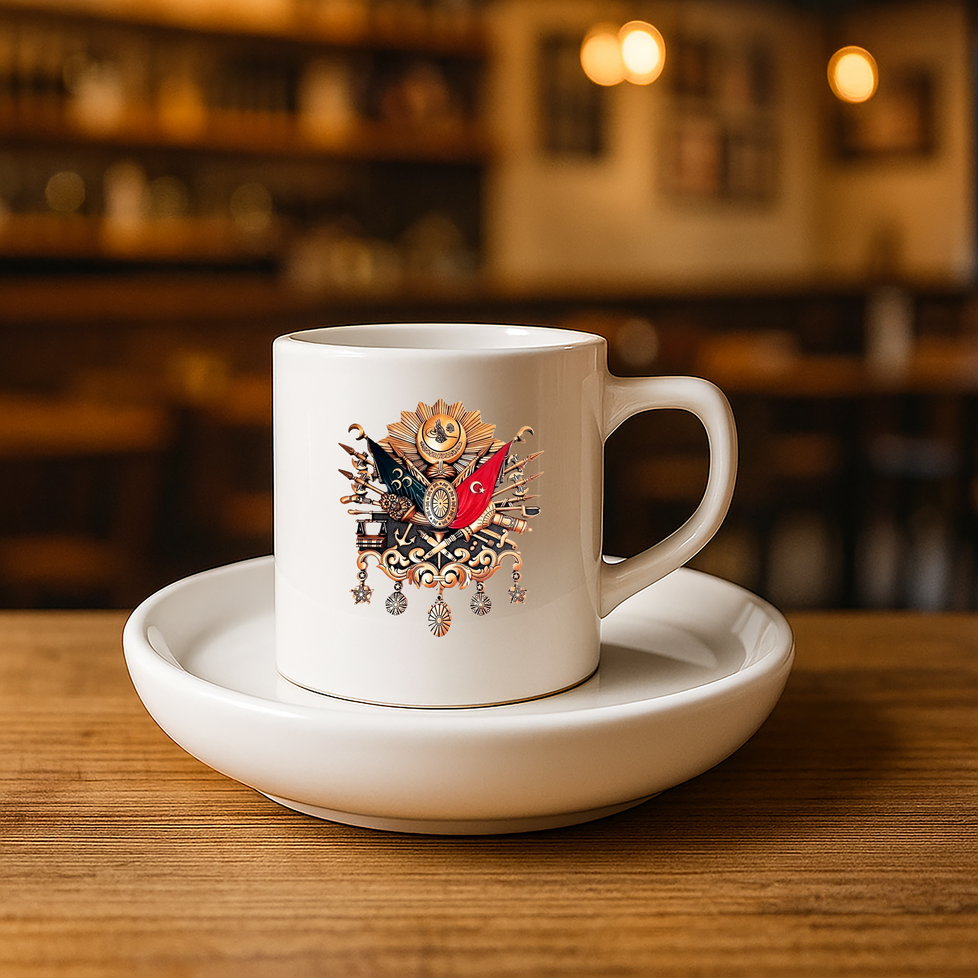 Türk Baskılı Türk Kahvesi Fincanı
