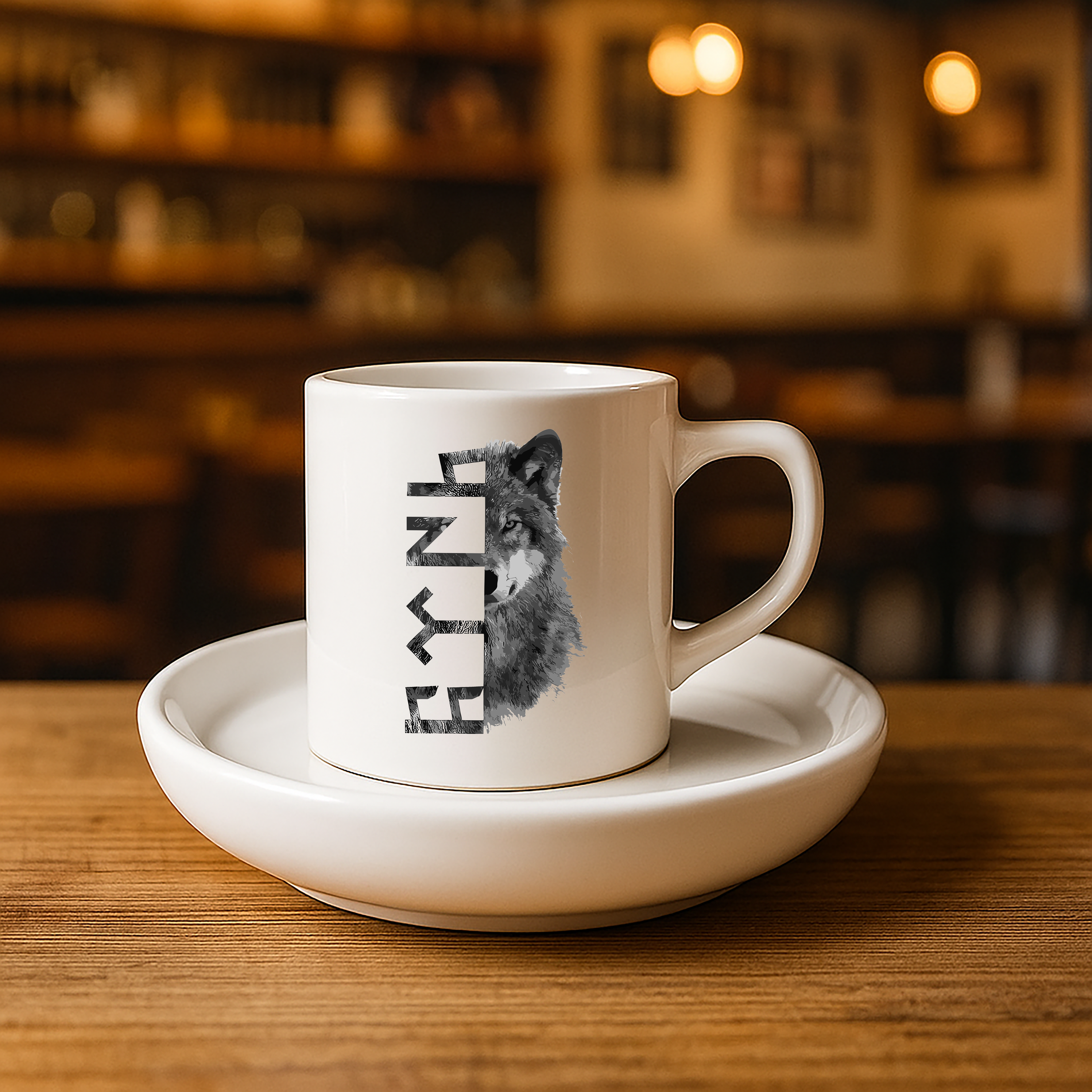 Türk Baskılı Türk Kahvesi Fincanı