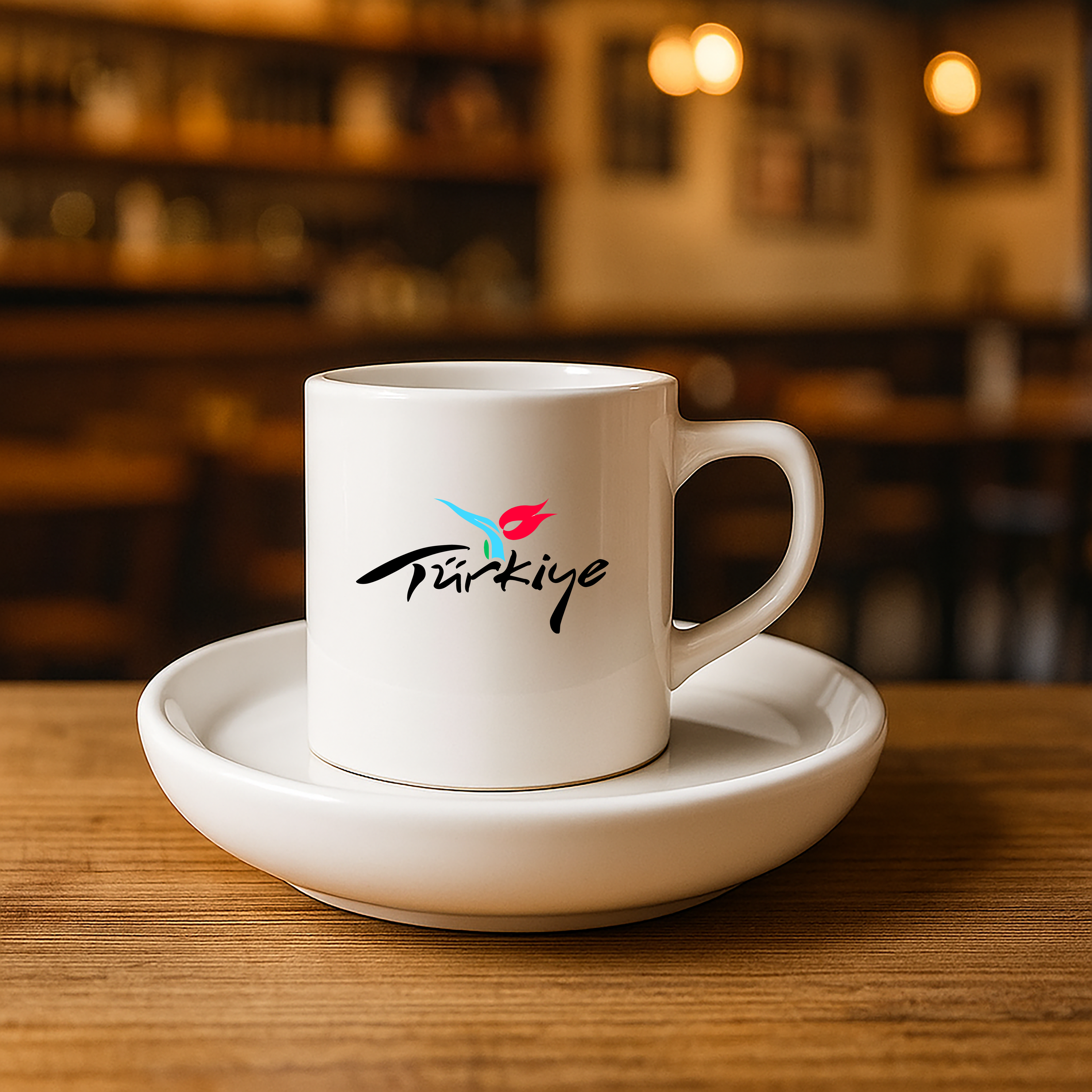 Türk Baskılı Türk Kahvesi Fincanı