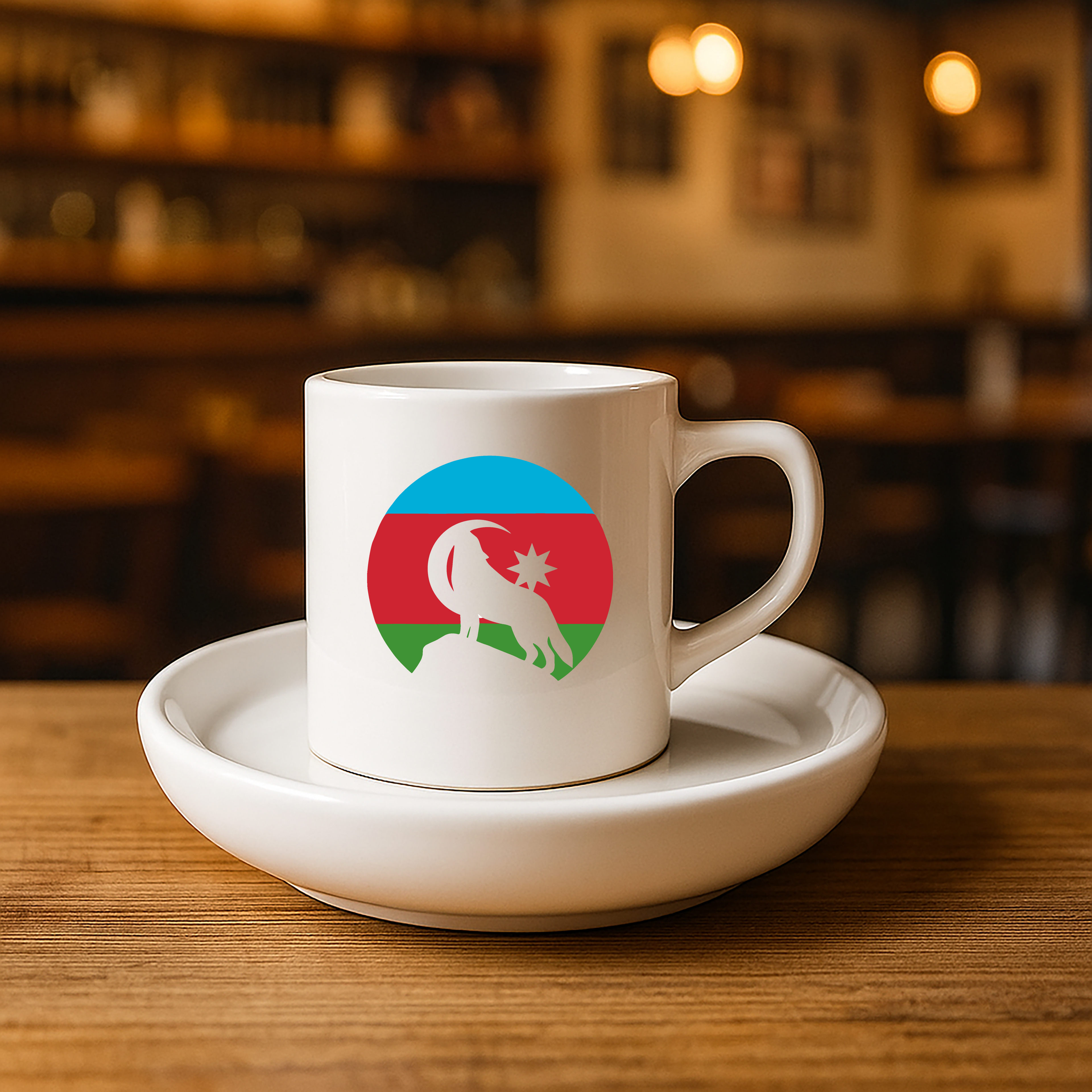 Türk Baskılı Türk Kahvesi Fincanı