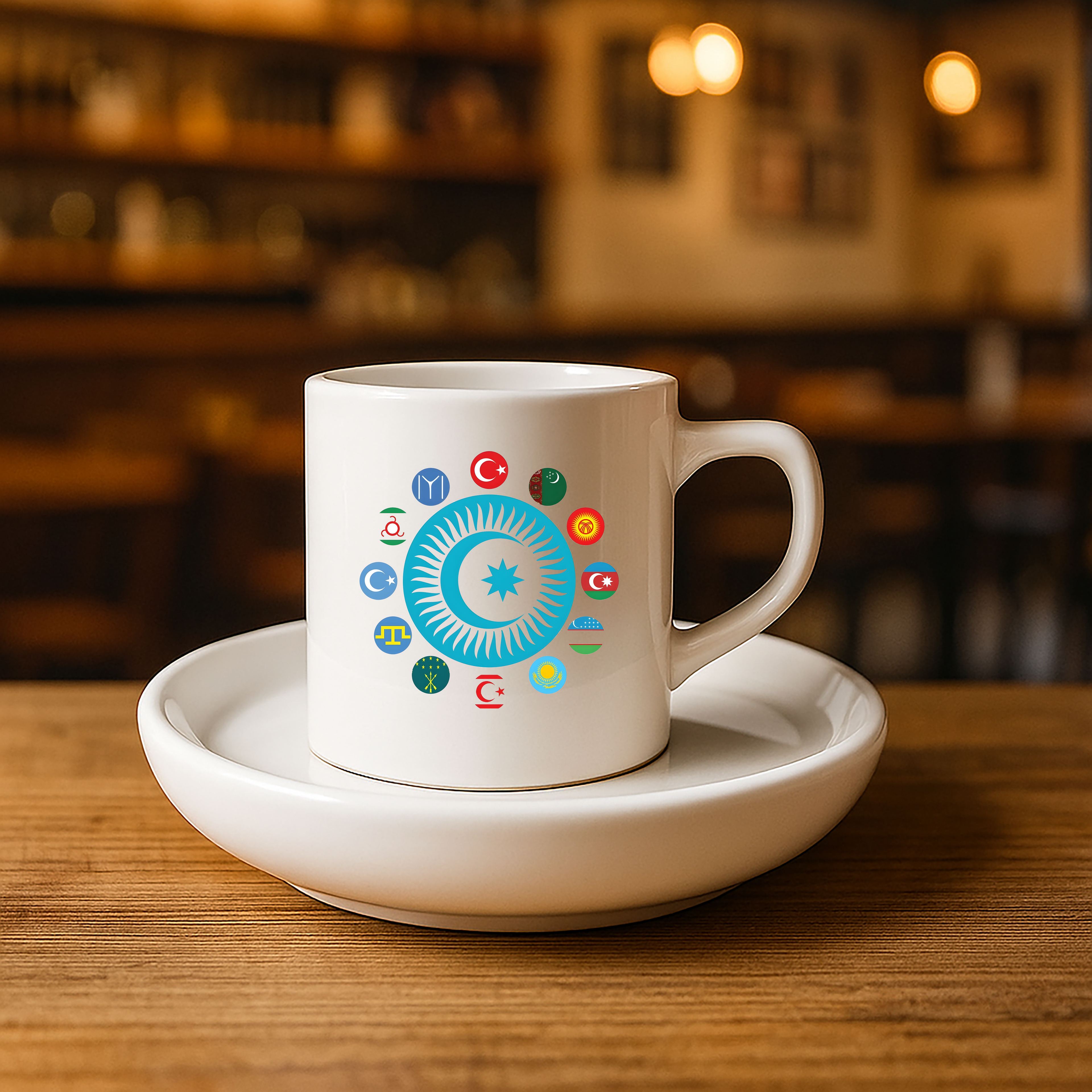 Türk Baskılı Türk Kahvesi Fincanı