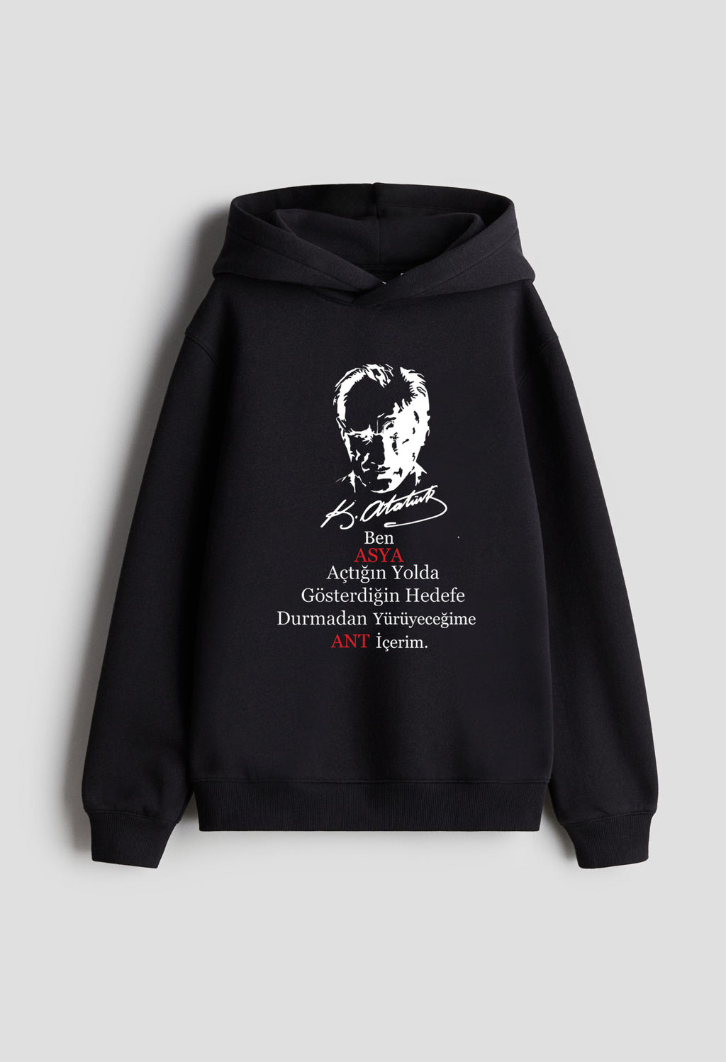 Mustafa Kemal Atatürk Baskılı Kişiselleştirilmiş Sweatshirt Özel Tasarım Sweatshirt